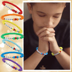 Ferreve 35 Sets Christian Bracelet Crafts Jesus Loves Me Bead Wristband Craft - Image 5