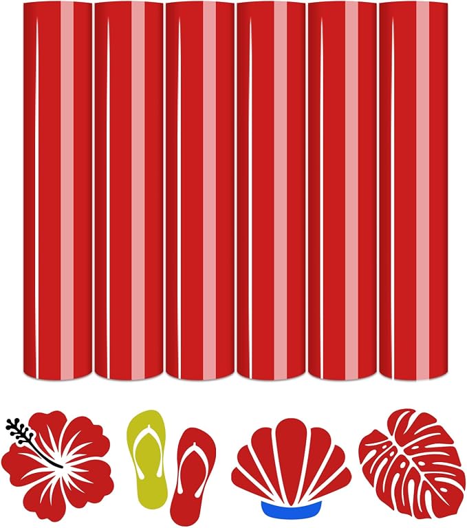 Tintnut Red Color Heat Transfer Vinyl, easy cut & weed, stretch washable by Tintnut