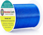 Mandala Crafts 14 Gauge True Blue Anodized Aluminum Craft Wire, 60 FT | Colored by MandalaCrafts