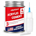 Acrylic Bonding Cement with Applicator Bottle 4 oz, Fast-Setting Glue by BerklandGoods