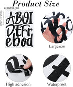 Outus 576 Pcs 8 Sheets Letters Stickers Vinyl Alphabet Number Decals Back to - Image 2