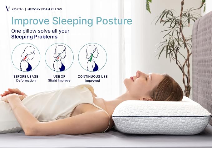 Cooling Gel Memory Foam Pillow - Image 4