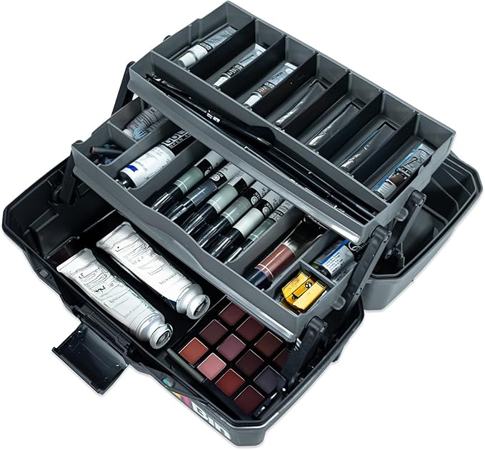ArtBin 6892AG 2-Tray Art Supply Box, Portable Art & Craft Organizer by ArtBin