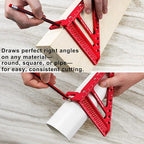 Large Carpenter Square 6.5''x5.79''Protractor Ruler - Image 5