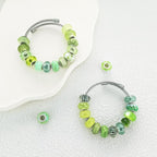 Large Hole Beads Spacer Beads Green Assorted European Craft Big Beads Large - Image 3