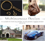 Swpeet 450Pcs Bronze 1" 25mm Key Chain Rings Kit, Including 150Pcs Keychain - Image 6