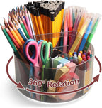 Absonic 250pcs Acrylic Pencil Holder Marker Organizer, 360-Degree Rotating Pen by Absonic