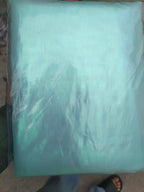 Aqua Blue Iridescent Organza Fabric - Image 6