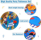 96 Pcs Rock Climbing Party Plates and Napkins Supplies Tableware Disposable - Image 4
