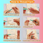 DIY Punch Needle Kits Cute Corgi Dog and Sunflower - Image 4