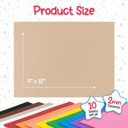 Hygloss Craft Foam Sheets, Tan 10 Count - Image 3