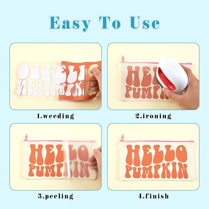 Tintnut Warm Fall Tone Heat Transfer Vinyl, easy cut & weed, stretch washable - Image 4