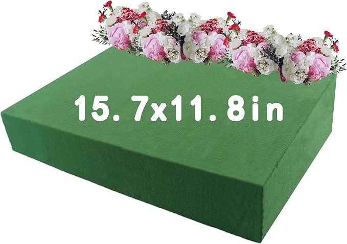 Dry & Wet Floral Foam Bricks, 15.7 x 11.8’’ Large Green Styrofoam Foam Blocks by Prashent