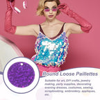 MECCANIXITY 700 Pcs Flat Round Sequins 15mm/0.6 Inch Loose Paillettes Craft - Image 4