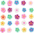 100pcs Mixed Polymer Clay 10mm Spacer Beads by LUBINGSHINE