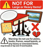 Artliving 3 Inch Black 12pcs/Set Plastic Easels Plate Display Stands Picture - Image 2