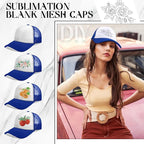 Vabean 24 Pack Sublimation Blank Cap Trucker Mesh Cap Unisex Plain Blank - Image 6