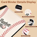 Baseball Card Binder 9 Pocket, 1080 Pockets Trading Card Binder - Image 3