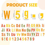 FYSUIMU 134 Pcs Fall Bulletin Board Letters Autumn Colored Alphabet Number - Image 2