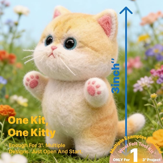 MeowPick Needle Felting Kit, Wool Felting Kit - Image 2