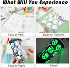 WRAPXPERT White Glow in the Dark Vinyl, Glow in the Dark Permanent Adhesive - Image 3