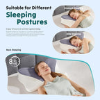 DUMOS Cervical Neck Pillow, Cooling Ergonomic Memory Foam Pillows - Image 7