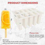 Miaowoof Homemade Popsicle Molds, 10-Cav Non-BPA Silicone Ice Pop Maker - Image 4