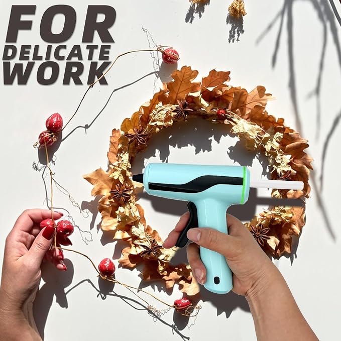 Cordless Hot Glue Gun, Rechargeable Hot Melt Glue Gun 2Ah Built-in Battery - Image 6