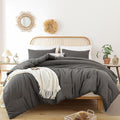 ROSGONIA Alaskan King Comforter 136x120, Charcoal Gray, 1 Extra Large King Size by ROSGONIA