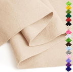 Soft Felt Fabric Sheet 18" x 36", 1.6mm Acrylic Craft Felt, Large Precut Sheet by AblemeDeco