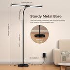 LED Floor Lamp for Living Room, Bright Reading Lamps for Office, Adjustable - Image 4