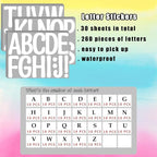 Bemeol 30 Sheets Large Letter Stickers 4 Inch Alphabet Letter Stickers Self - Image 2