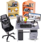 1:12 Scale Doll House Mini Computer Office Desk Furniture Accessories Set | by HUADELAIMA