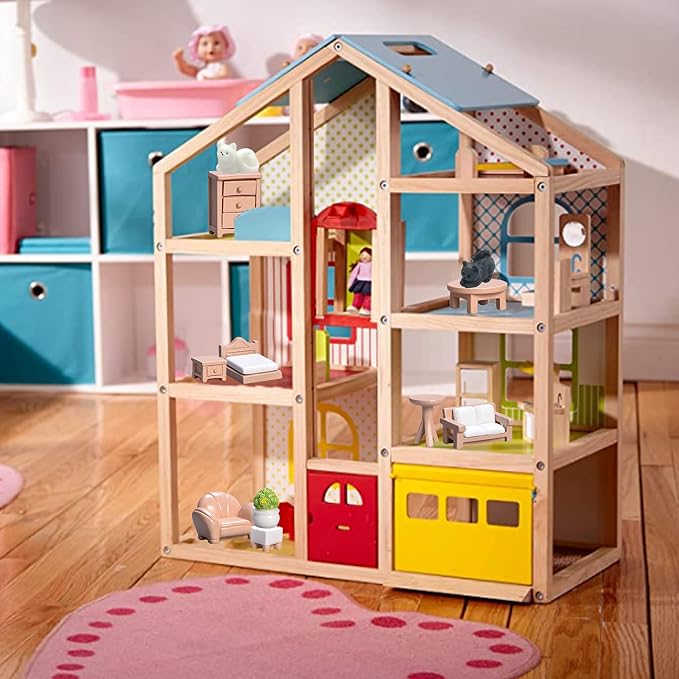 23 Pieces Dollhouse Mini Furniture Decoration Set DIY Accessories Including - Image 8