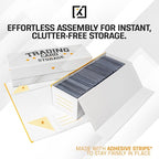 HOMEXPRO Easy Fold Trading Card Storage Box Magnetic Lid | Toploader Storage - Image 2