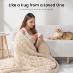 Weighted Blanket Twin Size 10lbs, Cozy Warm Adult Weighted Blankets - Image 4