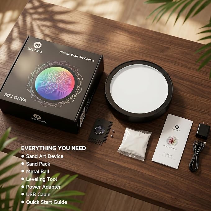 Kinetic Sand Art Device – App-Controlled Automatic Moving Mini Zen Garden Gift - Image 5