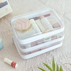 CoiiJoii 6PCS Clear Hard Shell Zipper Case, Portable Cosmetic Bag - Image 2