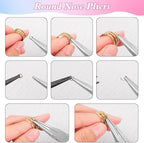 URSKYTOUS 5Pcs Jewelry Pliers Set Pliers - Image 5