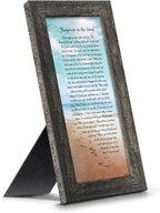 Footprints in the Sand Inspirational Wall Art, Beach Decor, Christian Gifts by CROSSROADSHOMEDECOR