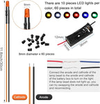 126 Pcs 12v LED Lights Kit, 60 Pre Wired LED Light Emitting Diodes 60 Plastic - Image 2