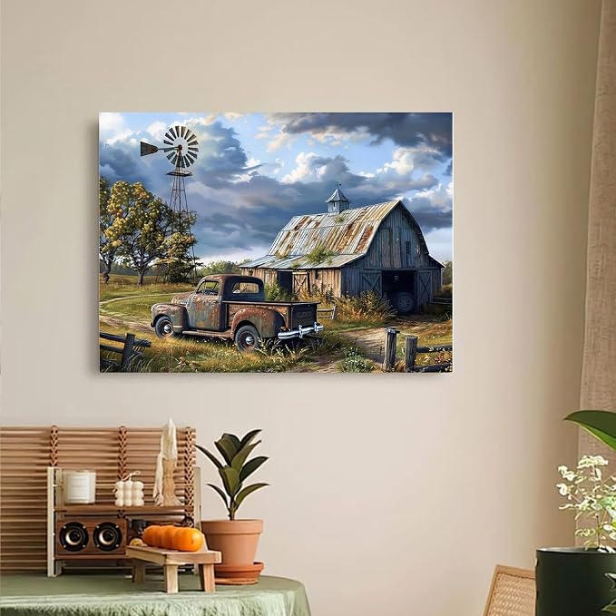 WUDWL Diamond Art Kits for Adults Beginner, DIY Rural Scenery Diamond Painting - Image 4