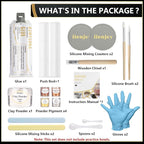 iienjoy Kintsugi Repair Kit, 4 Colors Food Safe Kintsugi Kit Repairs Broken - Image 2