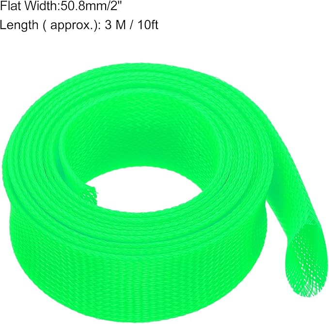 uxcell Expandable Sleeving, 2-inch 10ft Cable Sleeve - Image 3