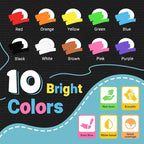 Window Chalk Markers for Glass Washable, 10 Colors Jumbo Liquid Chalk Marker - Image 3