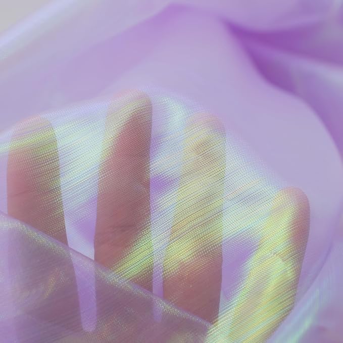 3.3 Yard Magic Purple Organza Fabric - Image 7