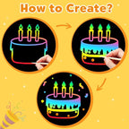 ZMLM Scratch Paper Art-Crafts Gift: 2 Pack Rainbow Notebooks Supplies Toys - Image 3