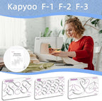 3Pcs Free Motion Quilting Templates - Image 8
