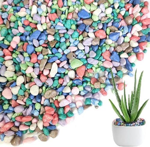 0.88 LB Colored Pea Gravel, Succulent Cactus Topper Dressing Pebbles, 3-5mm | by HappyFiller