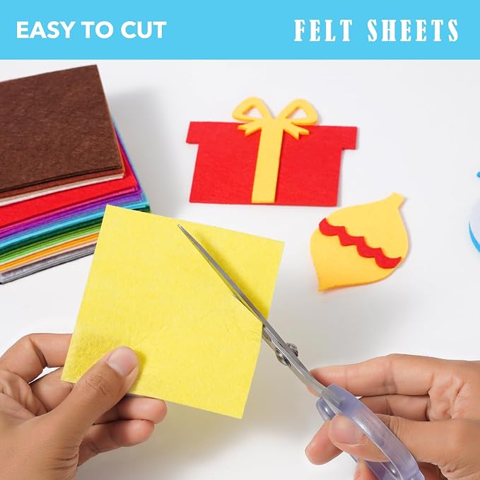 90PCS Felt Fabric Sheets Craft Kit - Image 4